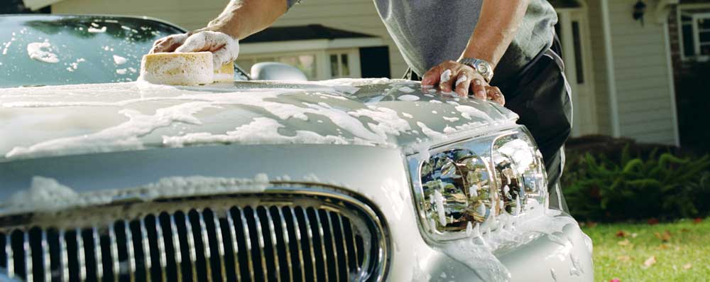 D & S Steering Services man car wash sponge soap suds